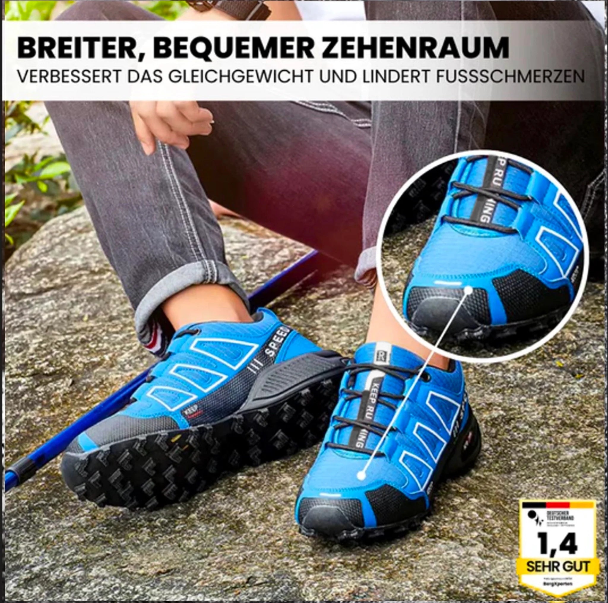 OrthoTrekking– Ergonomische Trekking u.-Wanderschuhe für Entlastung bei Rückenschmerzen & Gelenkproblemen